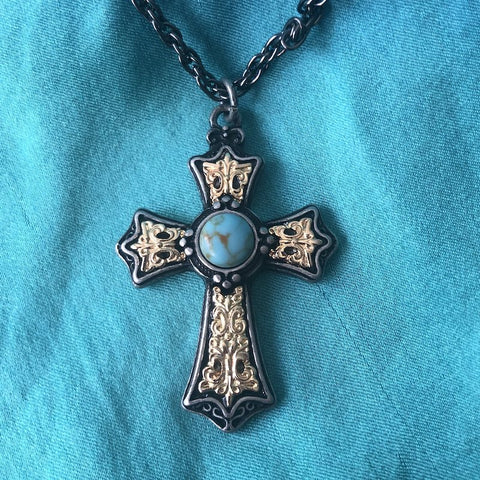 VINTAGE CROSS Pendant Necklace