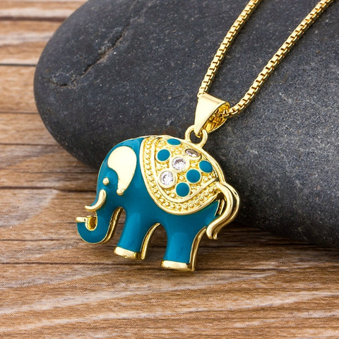 ELLA Sacred Elephant Pendant Necklace