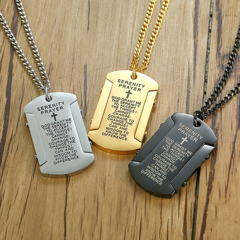 SERENITY Prayer Necklace