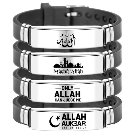 SHAHADA Mens Arabic Stainless Steel Bracelet