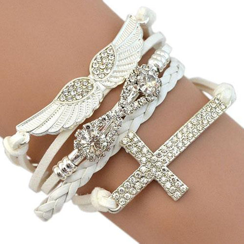 ARIA Layered Christian Bracelet Trio