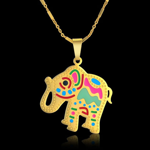 AMITA Elephant Pendant Necklace